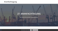 Desktop Screenshot of kranfachtagung.de