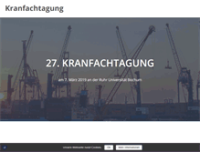 Tablet Screenshot of kranfachtagung.de
